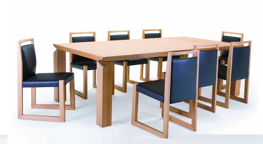 architectural design-solid wood table chair