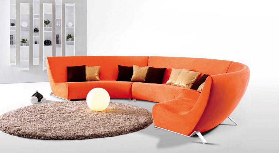 contemporary form semi circular sofa-simply casa
