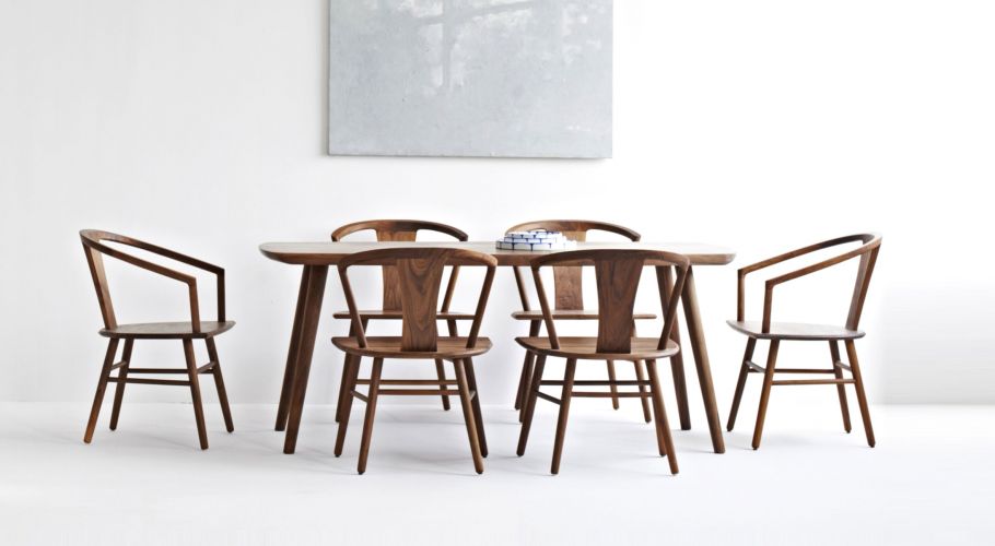 classic wooden dining table wooden chairs