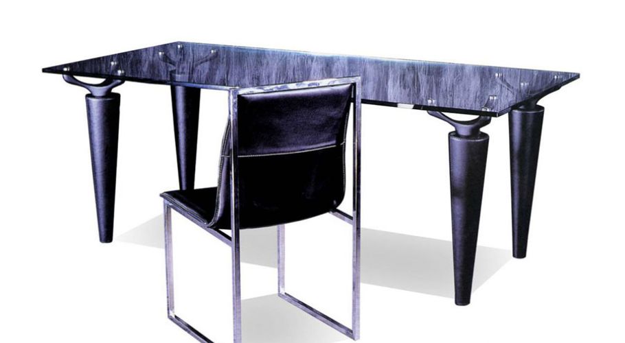 classic form-dining table with cone shaped legs